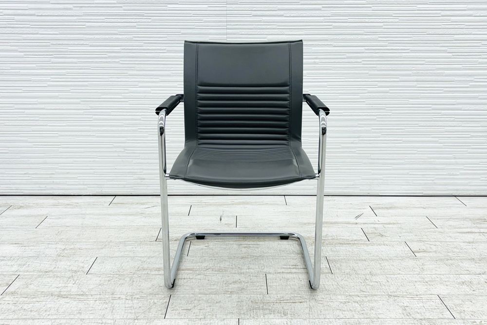 【6脚セット】 オカムラ ドライプンクト ダイアログシリーズ 中古 ミーティングチェア 多目的チェア 8391RD-PB24の画像