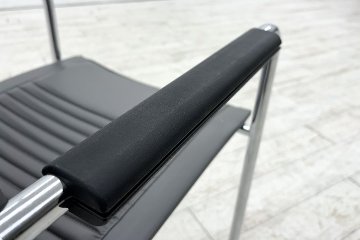 【6脚セット】 オカムラ ドライプンクト ダイアログシリーズ 中古 ミーティングチェア 多目的チェア 8391RD-PB24の画像