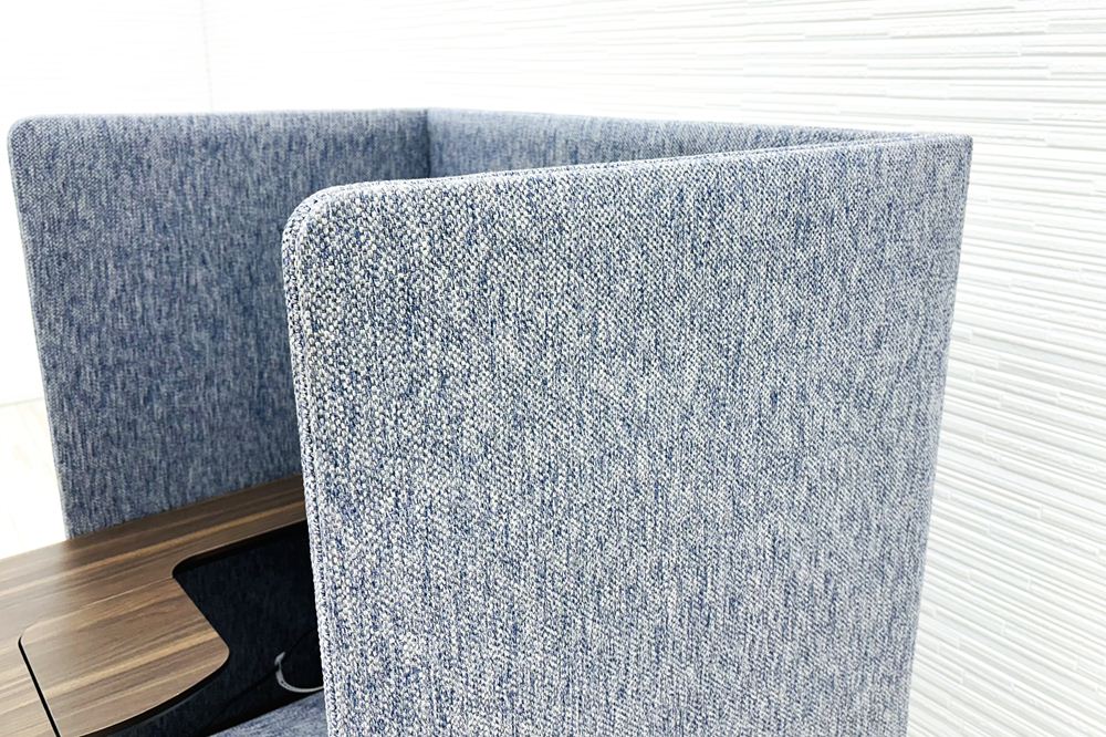 オリバー ブースソファ ワークブース 中古 パーテーション ラウンジソファ 1人用ソファ 中古オフィス家具 920/820/1270の画像