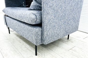 オリバー ブースソファ ワークブース 中古 パーテーション ラウンジソファ 1人用ソファ 中古オフィス家具 920/820/1270の画像