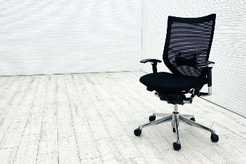 オカムラ　バロン　エクストラハイバック　ブラック　２０１１年製 オカムラ バロン エクストラハイバック 可動ヘッドレスト 可動肘