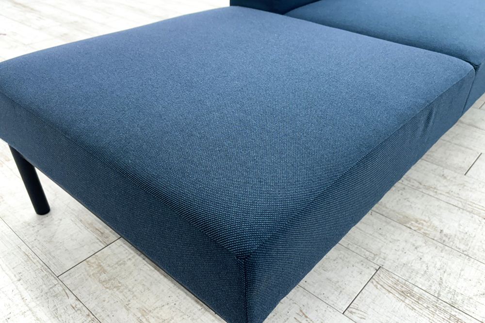 コクヨ コレッソ Collesso 中古 オフィスラウンジ 応接ソファー ラウンジソファ ラウンジチェア ソファー 中古オフィス家具 ブルー2800/2100/1000の画像