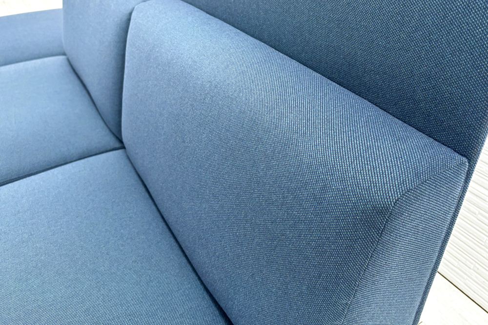 コクヨ コレッソ Collesso 中古 オフィスラウンジ 応接ソファー ラウンジソファ ラウンジチェア ソファー 中古オフィス家具 ブルー2800/2100/1000の画像
