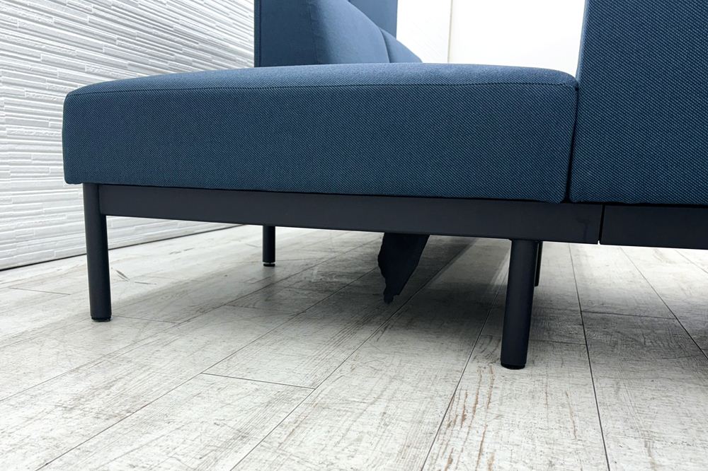 コクヨ コレッソ Collesso 中古 オフィスラウンジ 応接ソファー ラウンジソファ ラウンジチェア ソファー 中古オフィス家具 ブルー2800/2100/1000の画像