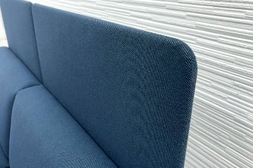 コクヨ コレッソ Collesso 中古 オフィスラウンジ 応接ソファー ラウンジソファ ラウンジチェア ソファー 中古オフィス家具 ブルー2800/2100/1000の画像