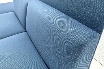 コクヨ コレッソ Collesso 中古 オフィスラウンジ 応接ソファー ラウンジソファ ラウンジチェア ソファー 中古オフィス家具 ブルー2800/2100/1000の画像