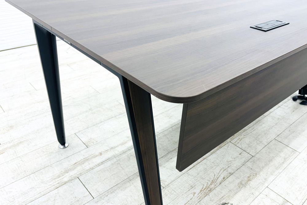 オカムラ プリシード PRECEDE L型デスク 中古 ワゴン付き エグゼクティブデスク 高級デスク 中古オフィス家具の画像