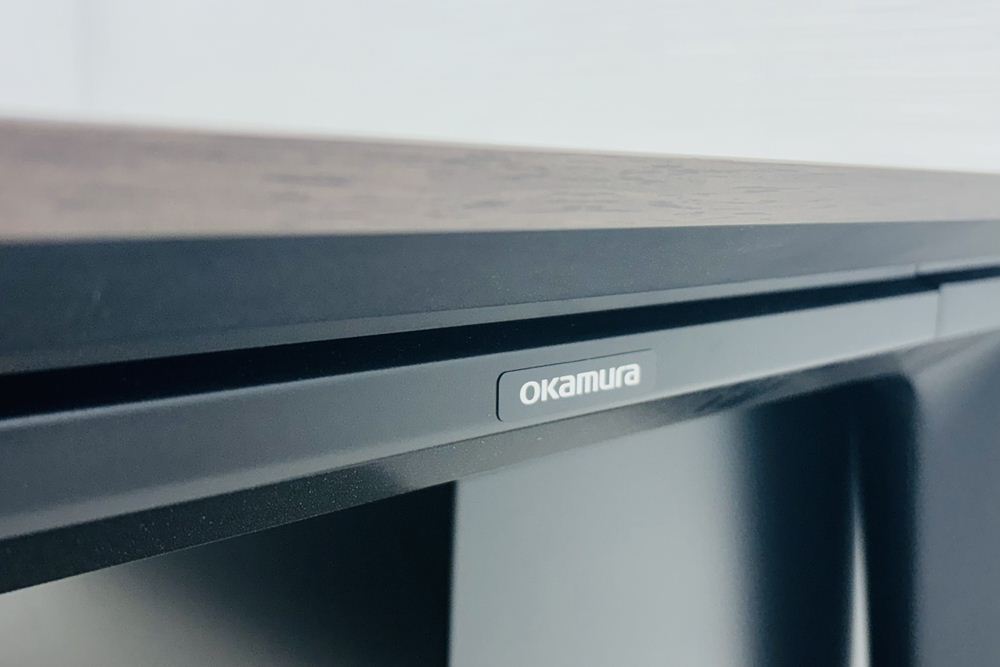 オカムラ プリシード PRECEDE L型デスク 中古 ワゴン付き エグゼクティブデスク 高級デスク 中古オフィス家具の画像