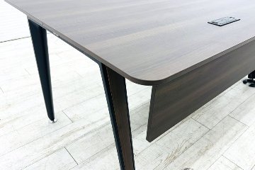 オカムラ プリシード PRECEDE L型デスク 中古 ワゴン付き エグゼクティブデスク 高級デスク 中古オフィス家具の画像