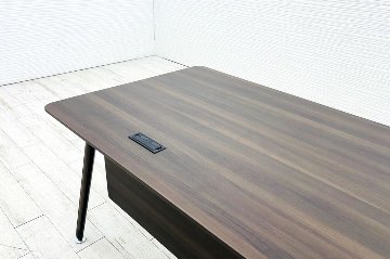 オカムラ プリシード PRECEDE L型デスク 中古 ワゴン付き エグゼクティブデスク 高級デスク 中古オフィス家具の画像