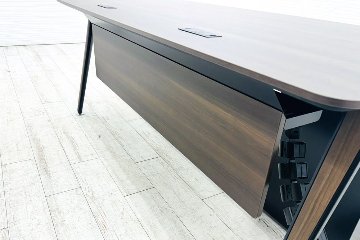 オカムラ プリシード PRECEDE L型デスク 中古 ワゴン付き エグゼクティブデスク 高級デスク 中古オフィス家具の画像