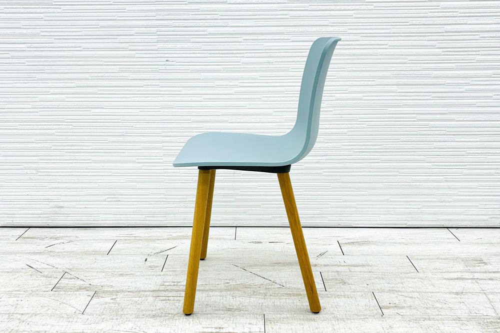 Vitra ヴィトラ HALウッド 中古 ミーティングチェア ダイニングチェア ジャスパー・モリソン アイスグレーの画像