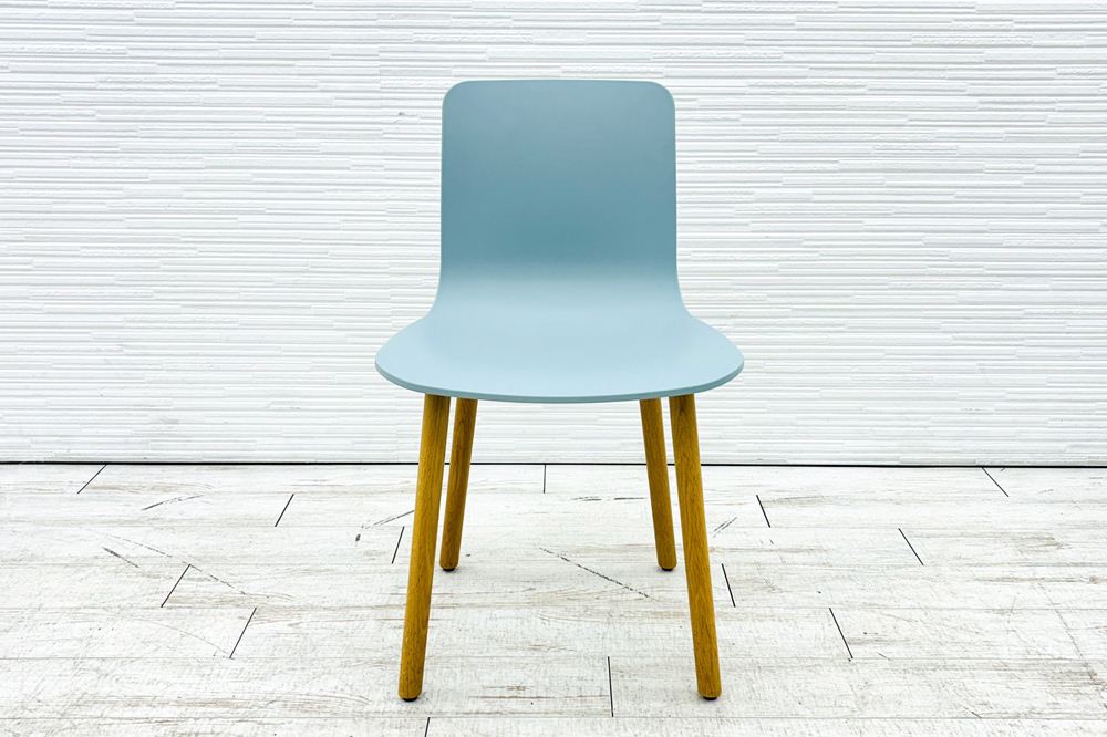 Vitra ヴィトラ HALウッド 中古 ミーティングチェア ダイニングチェア ジャスパー・モリソン アイスグレーの画像