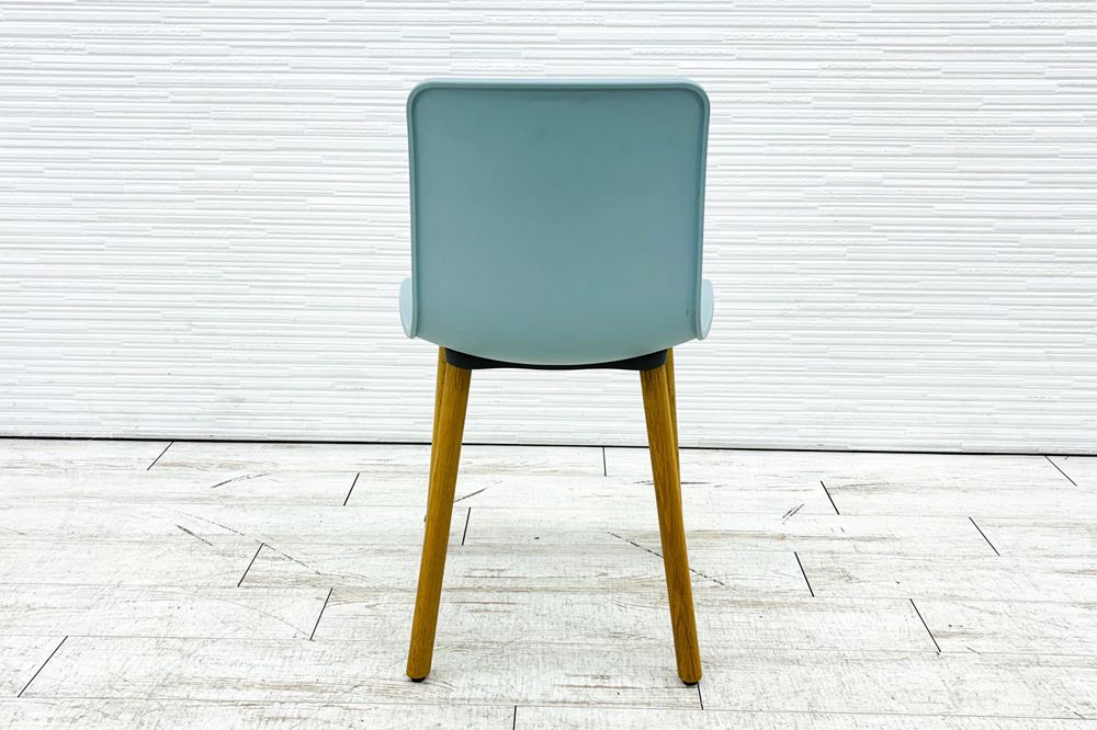 Vitra ヴィトラ HALウッド 中古 ミーティングチェア ダイニングチェア ジャスパー・モリソン アイスグレーの画像