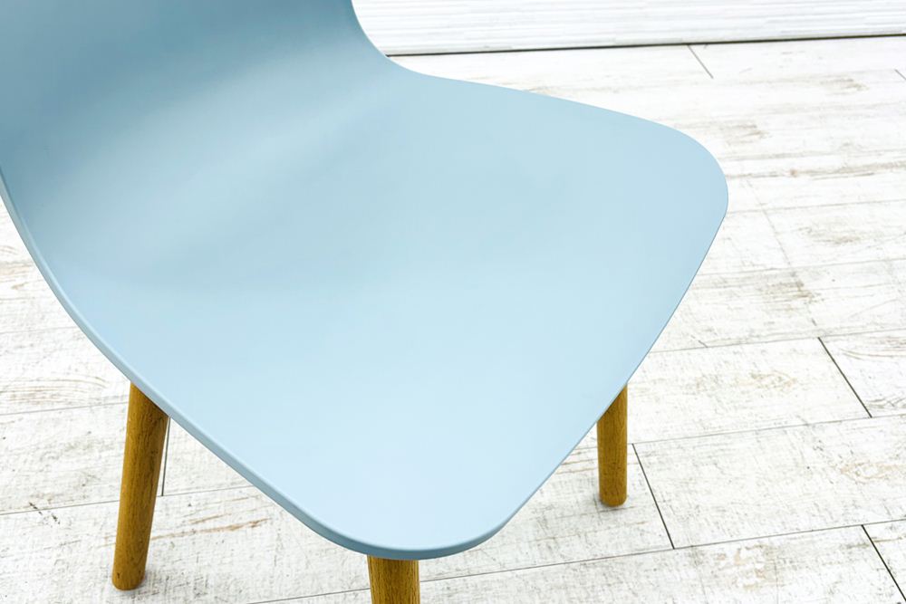 Vitra ヴィトラ HALウッド 中古 ミーティングチェア ダイニングチェア ジャスパー・モリソン アイスグレーの画像