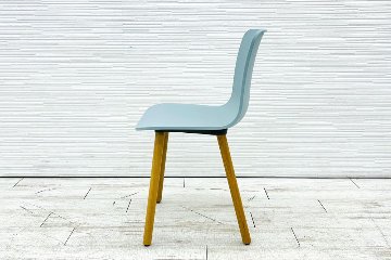 Vitra ヴィトラ HALウッド 中古 ミーティングチェア ダイニングチェア ジャスパー・モリソン アイスグレーの画像