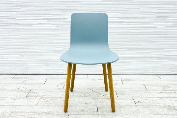 Vitra ヴィトラ HALウッド 中古 ミーティングチェア ダイニングチェア ジャスパー・モリソン アイスグレーの画像