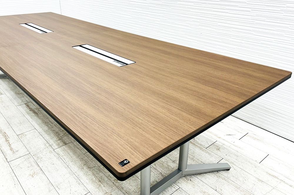 オカムラ ラティオ 中古 幅3200 RATIO大型会議テーブル ミーティングテーブル 中古オフィス家具 3200/1200/720の画像