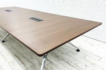 ウチダ マインズ MINDS 大型会議テーブル 中古 ミーティングテーブル 大型会議机 中古オフィス家具 4000/1500/720の画像