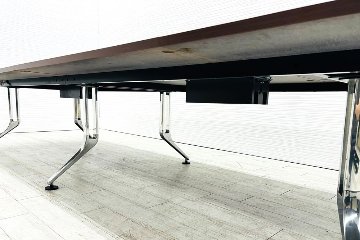 ウチダ マインズ MINDS 大型会議テーブル 中古 ミーティングテーブル 大型会議机 中古オフィス家具 4000/1500/720の画像