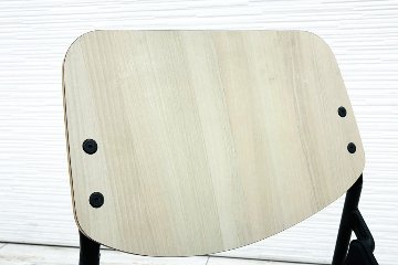 オカムラ ライブス ネスティングチェア 中古 【4脚セット】 Lives Nesting Chair ミーティングチェア 会議椅子 中古オフィス家具 セージの画像