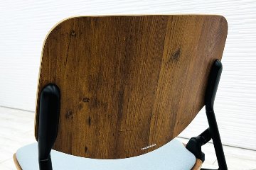 オカムラ ライブス ネスティングチェア 中古 Lives Nesting Chair ミーティングチェア 会議椅子 中古オフィス家具 セージの画像