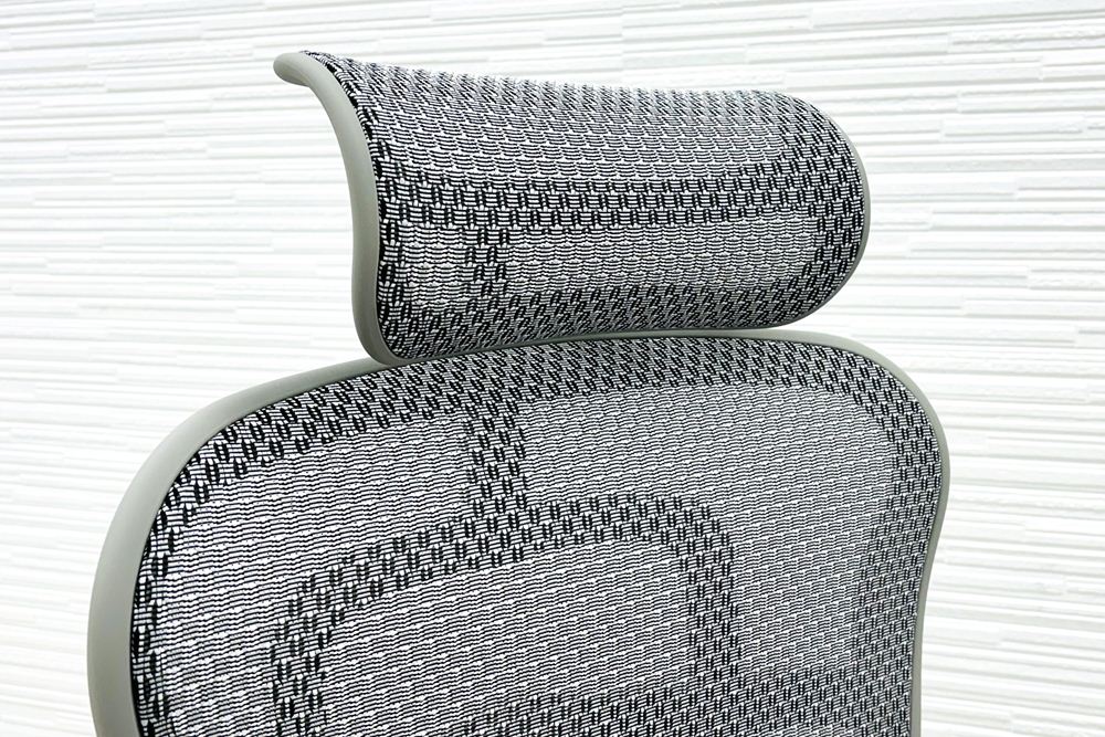 【未使用品】 自社保証有 エルゴヒューマンプロ2 オットマン 中古 ergohuman PRO2 Ottoman 中古オフィス家具 GYフレーム ホワイトメッシュ メモリーロッキング付の画像