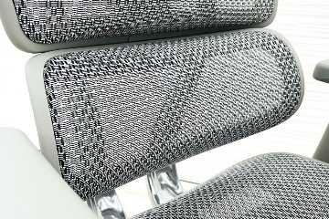 【未使用品】 自社保証有 エルゴヒューマンプロ2 オットマン 中古 ergohuman PRO2 Ottoman 中古オフィス家具 GYフレーム ホワイトメッシュ メモリーロッキング付の画像