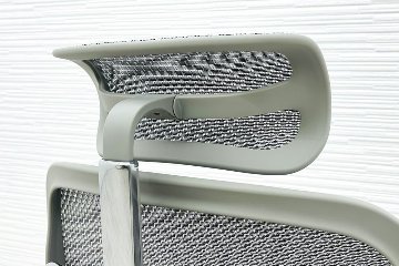 【未使用品】 自社保証有 エルゴヒューマンプロ2 オットマン 中古 ergohuman PRO2 Ottoman 中古オフィス家具 GYフレーム ホワイトメッシュ メモリーロッキング付の画像