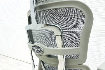 【未使用品】 自社保証有 エルゴヒューマンプロ2 オットマン 中古 ergohuman PRO2 Ottoman 中古オフィス家具 GYフレーム ホワイトメッシュ メモリーロッキング付の画像