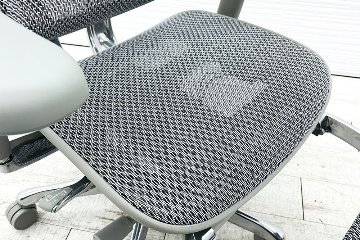 【未使用品】 自社保証有 エルゴヒューマンプロ2 オットマン 中古 ergohuman PRO2 Ottoman 中古オフィス家具 GYフレーム ホワイトメッシュ メモリーロッキング付の画像