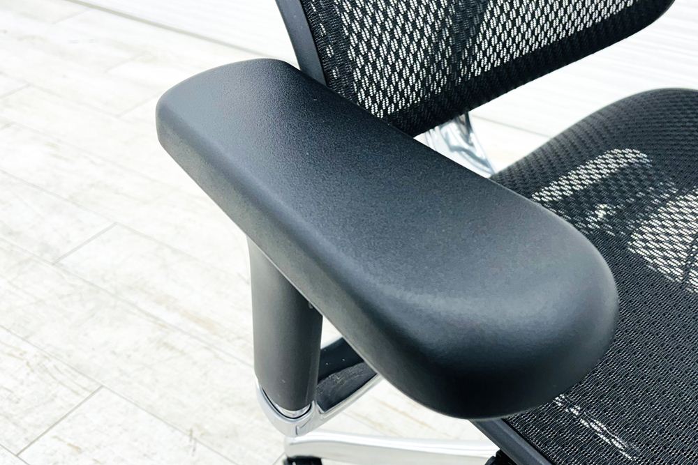 【未使用品】 自社保証有 エルゴヒューマンプロ2 オットマン 中古 ergohuman PRO2 Ottoman 中古オフィス家具 BKフレーム ブラック メモリーロッキング付の画像