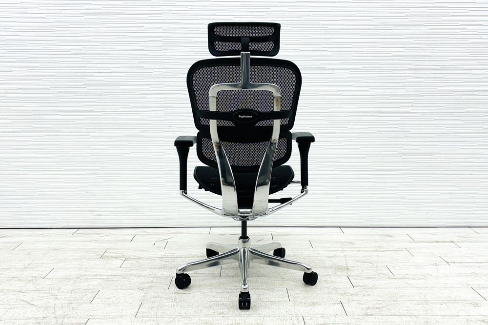 【未使用品】 自社保証有 エルゴヒューマンプロ2 オットマン 中古 ergohuman PRO2 Ottoman 中古オフィス家具 BKフレーム ブラック メモリーロッキング付の画像