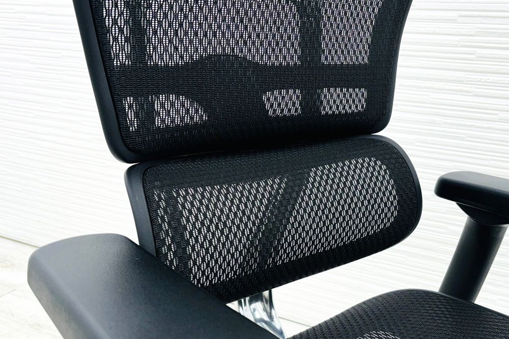 【未使用品】 自社保証有 エルゴヒューマンプロ2 オットマン 中古 ergohuman PRO2 Ottoman 中古オフィス家具 BKフレーム ブラック メモリーロッキング付の画像