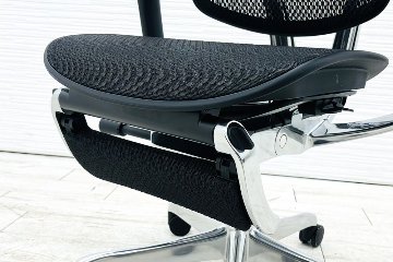【未使用品】 自社保証有 エルゴヒューマンプロ2 オットマン 中古 ergohuman PRO2 Ottoman 中古オフィス家具 BKフレーム ブラック メモリーロッキング付の画像