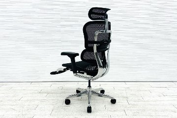 【未使用品】 自社保証有 エルゴヒューマンプロ2 オットマン 中古 ergohuman PRO2 Ottoman 中古オフィス家具 BKフレーム ブラック メモリーロッキング付の画像
