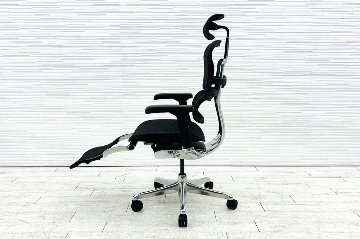 【未使用品】 自社保証有 エルゴヒューマンプロ2 オットマン 中古 ergohuman PRO2 Ottoman 中古オフィス家具 BKフレーム ブラック メモリーロッキング付の画像