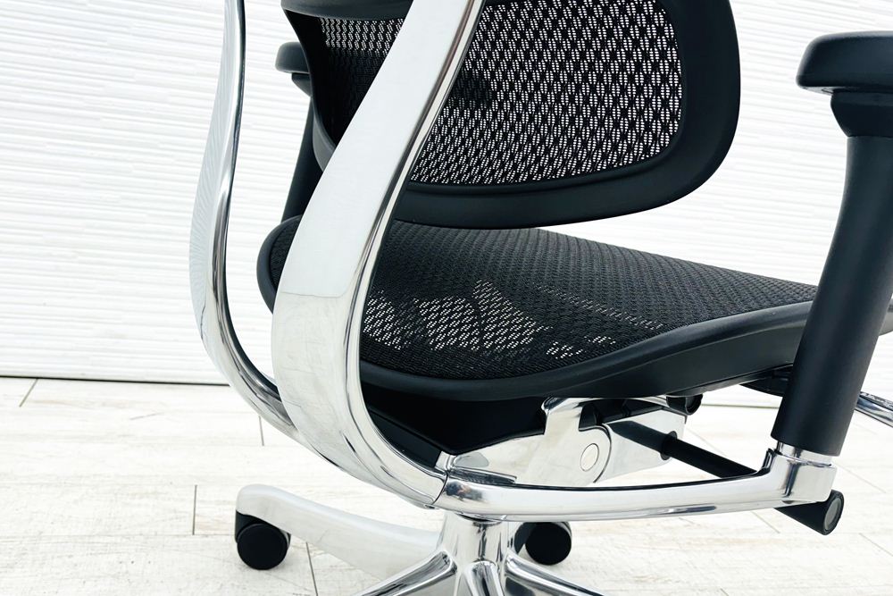 【未使用品】 自社保証有 エルゴヒューマンプロ2 中古 ergohuman PRO2 中古オフィス家具 BKフレーム ブラック メモリーロッキング付の画像