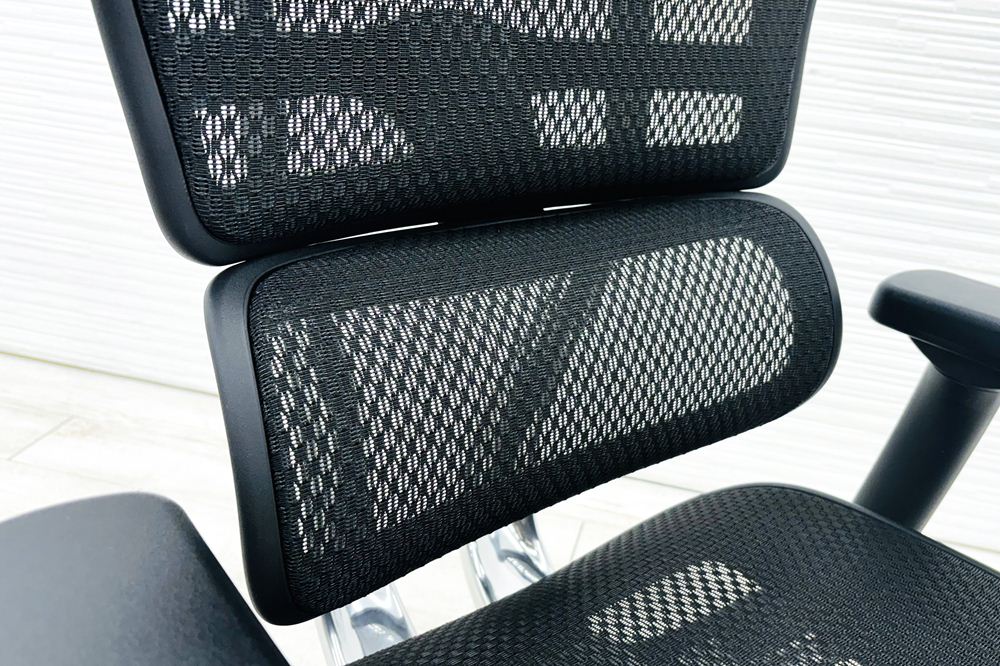 【未使用品】 自社保証有 エルゴヒューマンプロ2 中古 ergohuman PRO2 中古オフィス家具 BKフレーム ブラック メモリーロッキング付の画像