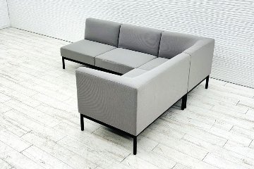 コクヨ コレッソ Collesso 中古 オフィスラウンジ 応接ソファー ラウンジソファ ラウンジチェア ソファー 中古オフィス家具 2100/1750/680の画像