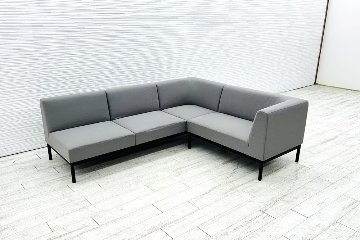 コクヨ コレッソ Collesso 中古 オフィスラウンジ 応接ソファー ラウンジソファ ラウンジチェア ソファー 中古オフィス家具 2100/1750/680の画像