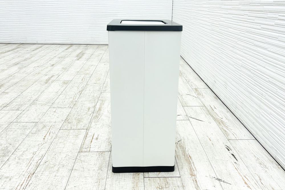 クズ入れ ゴミ箱 ダストボックス 中古 コクヨ 中古オフィス家具 スチールタイプ 回転ブタ 回転フタ 380/265/595の画像