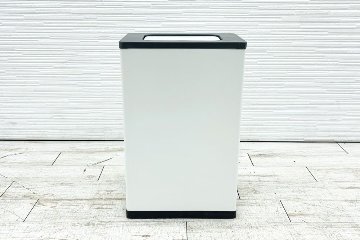 クズ入れ ゴミ箱 ダストボックス 中古 コクヨ 中古オフィス家具 スチールタイプ 回転ブタ 回転フタ 380/265/595の画像