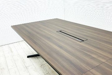 オカムラ ラティオ 中古 幅4200 大型会議テーブル ミーティングテーブル 会議机 四角天板 中古オフィス家具 4200/1200/720の画像