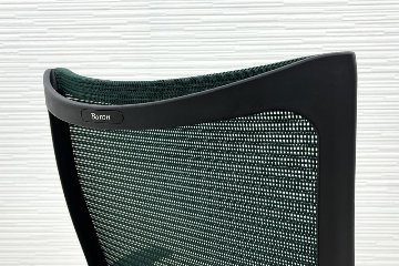 バロンチェア 中古 オカムラ OKAMURA Baron 可動肘 ハイバック ポリッシュフレーム 中古オフィス家具 座クッションの画像