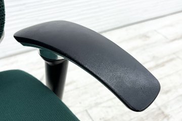 バロンチェア 中古 オカムラ OKAMURA Baron 可動肘 ハイバック ポリッシュフレーム 中古オフィス家具 座クッションの画像