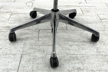 バロンチェア 中古 オカムラ OKAMURA Baron 可動肘 ハイバック ポリッシュフレーム 中古オフィス家具 座クッションの画像