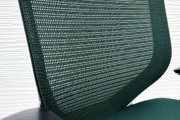 バロンチェア 中古 オカムラ OKAMURA Baron 可動肘 ハイバック ポリッシュフレーム 中古オフィス家具 座クッションの画像