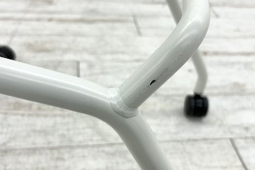 オカムラ ルナチェア 中古 肘付 Runa ミーティングチェア ネスティングチェア 会議椅子 中古オフィス家具 イエローの画像