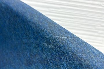 デフォルム プライバシーチェア 中古 ラウンジチェア Pod PET Felt Privacy Chair 中古オフィス家具 フレーム/ブルー クッション/グレーの画像
